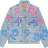 Denim Tears Bstroy Tears Light Wash Denim Trucker Jacket