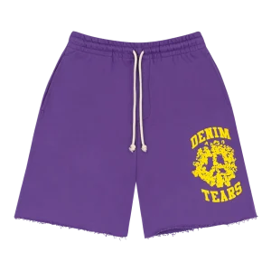 Denim University Sweat Shorts Purple