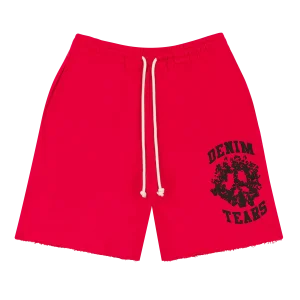 Denim University Sweat Shorts Red