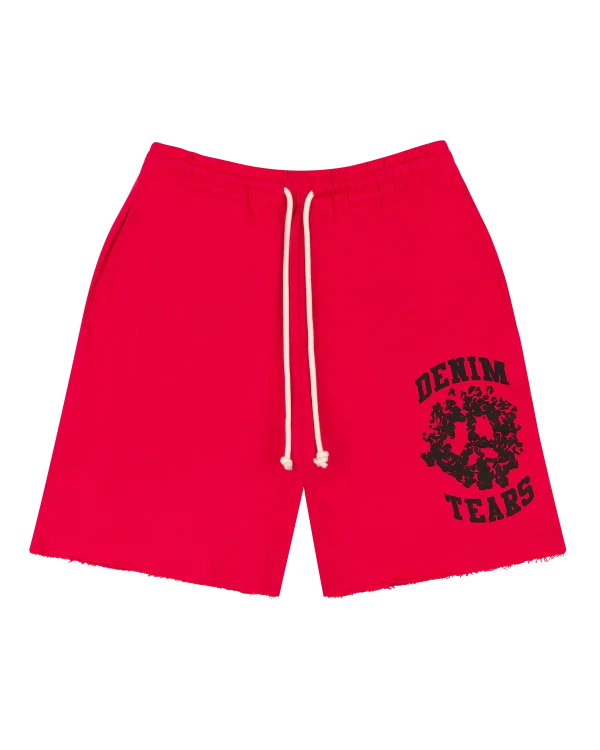 Denim University Sweat Shorts Red